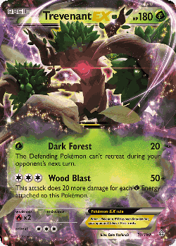 Trevenant-EX Pokémon TCG card art