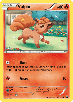 Vulpix Pokémon TCG card art