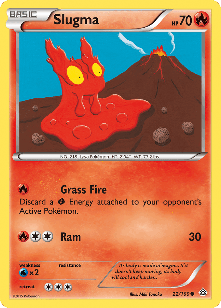 Slugma #22 from Primal Clash - Common - Illustrated by Miki Tanaka