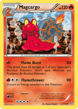 Magcargo Pokémon TCG card art