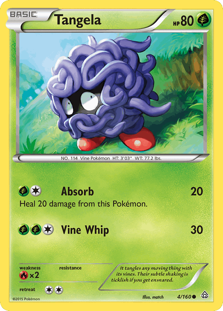 Tangela #4 from Primal Clash - Common - Illustrated by match