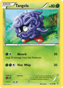 Tangela Pokémon TCG card art