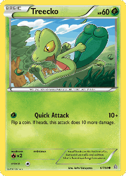 Treecko Pokémon TCG card art