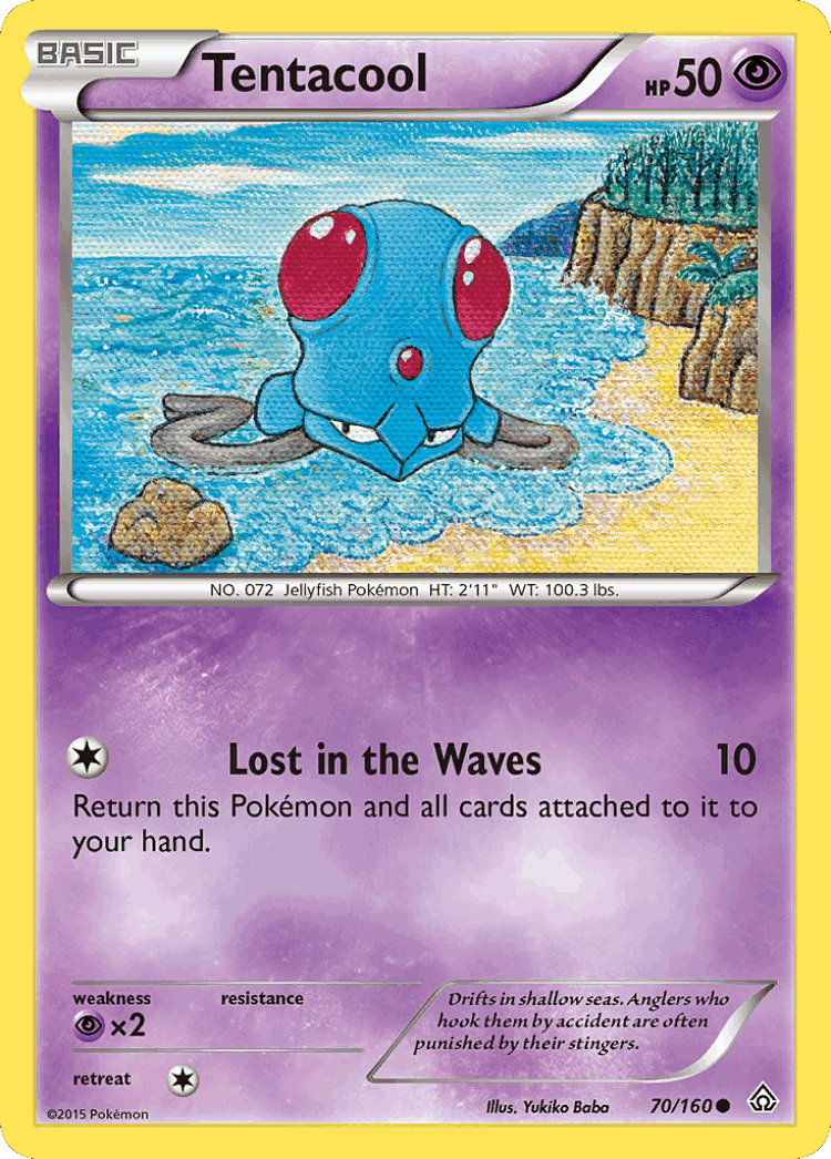 Tentacool #70 from Primal Clash - Common - Illustrated by Yukiko Baba