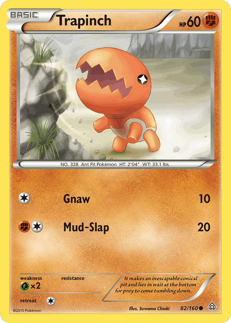 Trapinch #82 from Primal Clash - Common - Illustrated by Suwama Chiaki