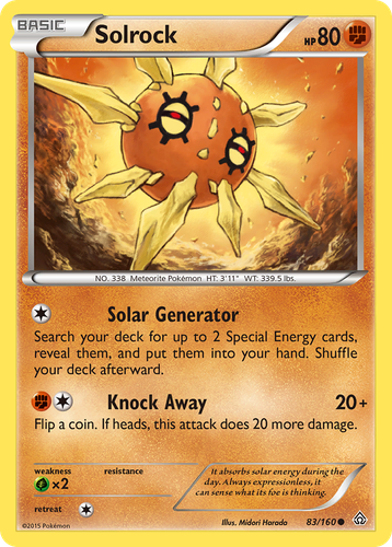 Solrock 83, Primal Clash