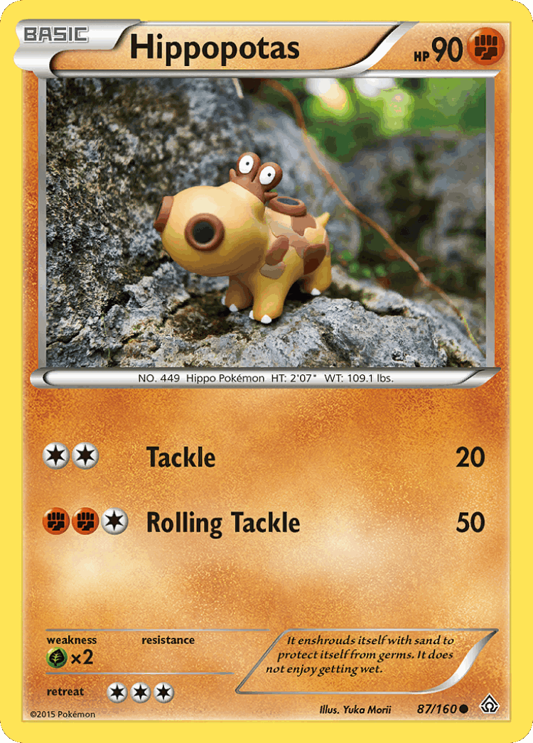 Hippopotas #87 from Primal Clash - Common - Illustrated by Yuka Morii