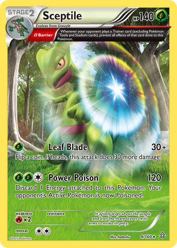 Sceptile Pokémon TCG card art
