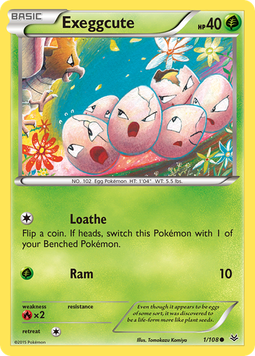 Exeggcute Pokémon TCG card art
