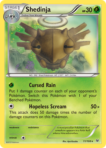 Shedinja Pokémon TCG card art