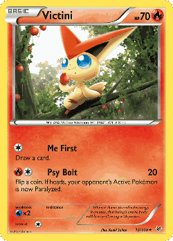 Victini Pokémon TCG card art
