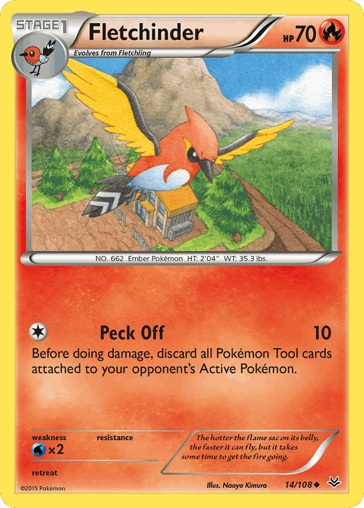 Fletchinder #14 from Roaring Skies - Uncommon - Illustrated by Naoyo Kimura