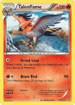 Talonflame Pokémon TCG card art