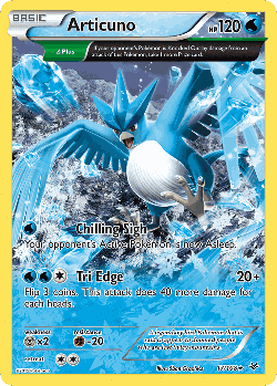 Articuno Pokémon TCG card art