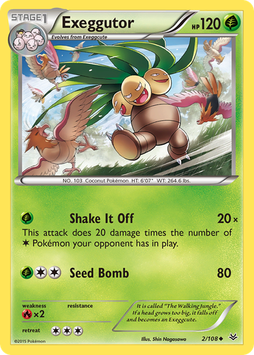 Exeggutor Pokémon TCG card art