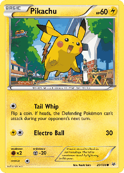Pikachu Pokémon TCG card art