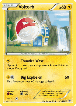 Voltorb Pokémon TCG card art