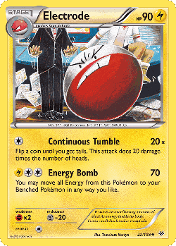 Electrode Pokémon TCG card art