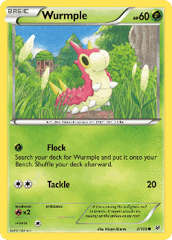 Wurmple Pokémon TCG card art