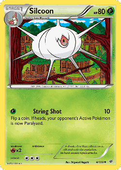 Silcoon Pokémon TCG card art