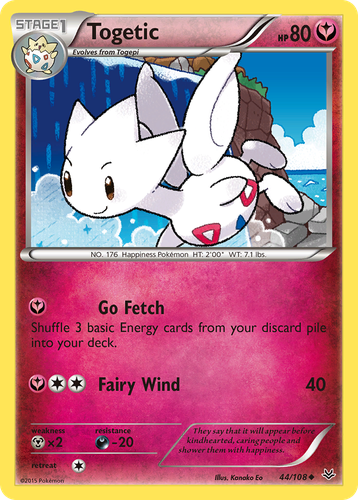 Togetic #44 from Roaring Skies - Uncommon - Illustrated by Kanako Eo