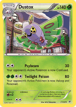 Dustox Pokémon TCG card art