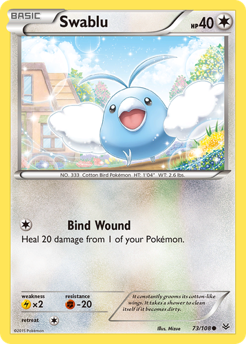 Swablu #73 from Roaring Skies - Common - Illustrated by Mizue