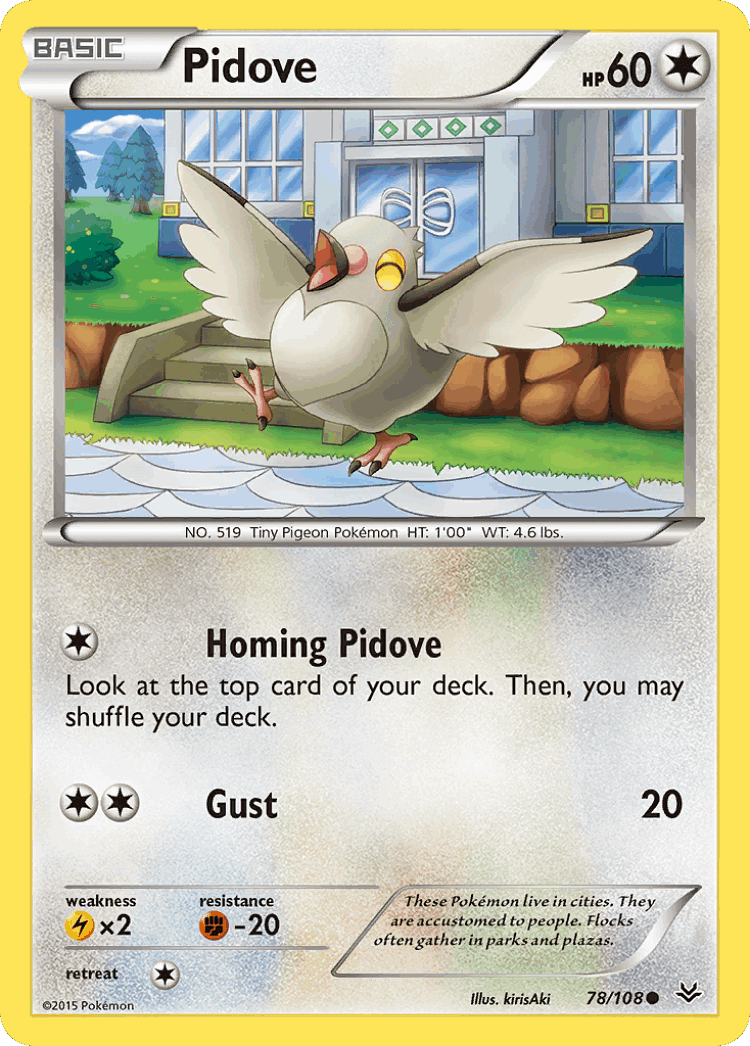 Pidove #78 from Roaring Skies - Common - Illustrated by kirisAki