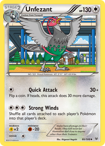 Unfezant 80, Roaring Skies