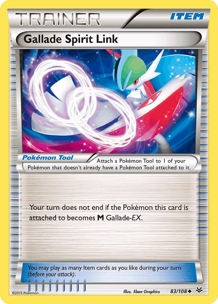 Gallade Spirit Link #83 from Roaring Skies - Uncommon - Illustrated by 5ban Graphics