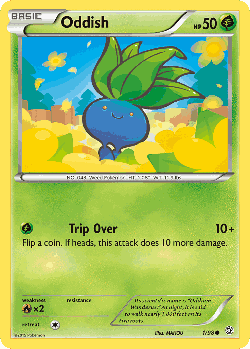 Oddish Pokémon TCG card art