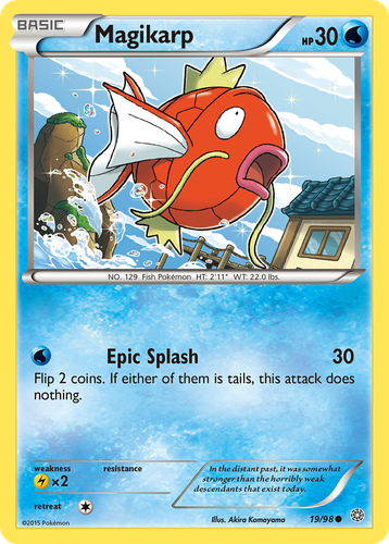 Magikarp Pokémon TCG card art