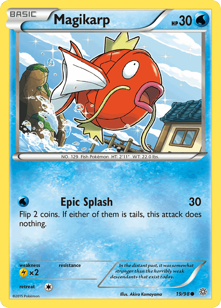 Magikarp #19 from Ancient Origins - Common - Illustrated by Akira Komayama