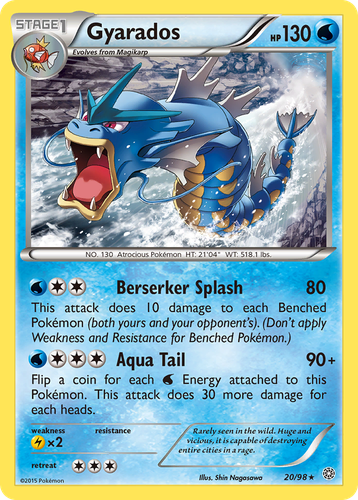Gyarados Pokémon TCG card art