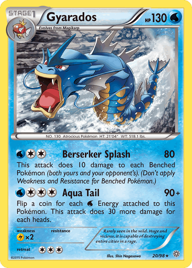 Gyarados #20 from Ancient Origins - Rare - Illustrated by Shin Nagasawa