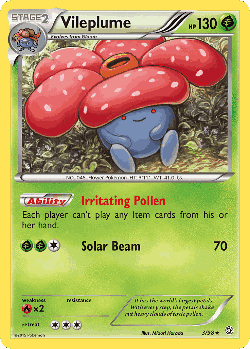 Vileplume Pokémon TCG card art