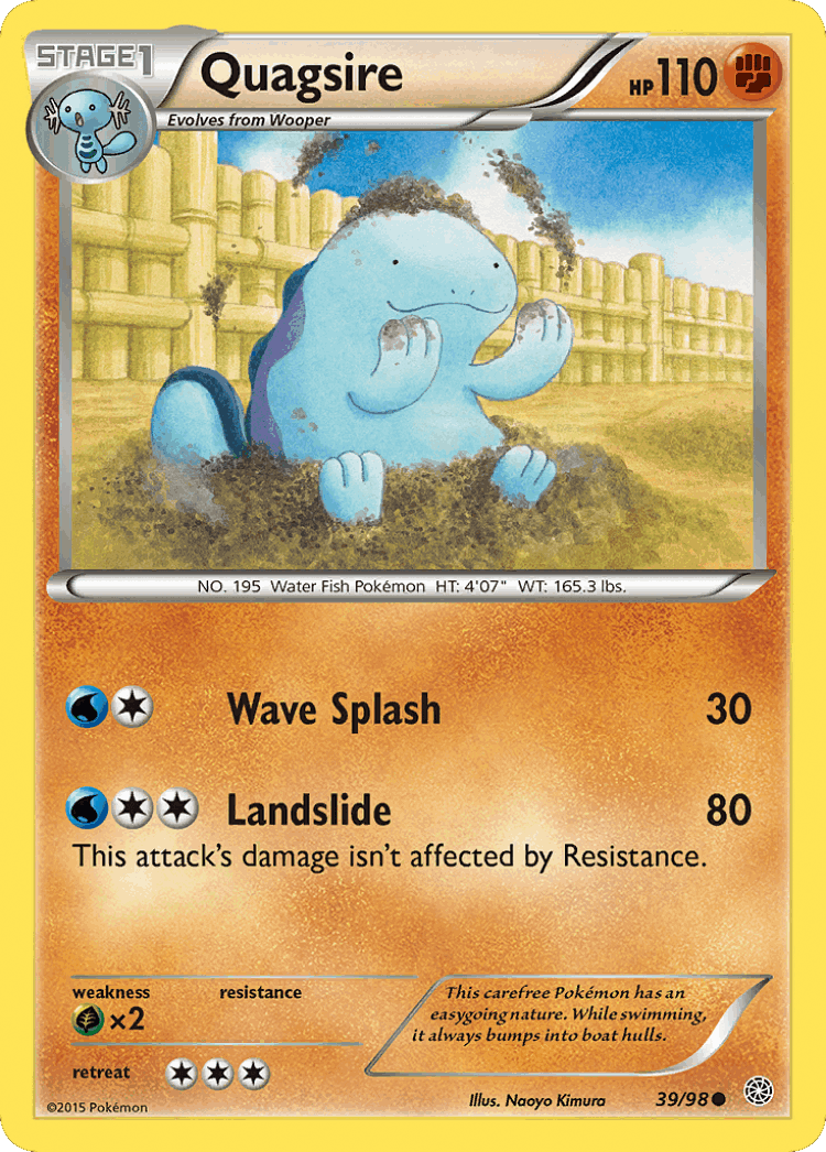 Quagsire #39 from Ancient Origins - Common - Illustrated by Naoyo Kimura