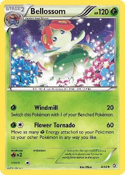 Bellossom Pokémon TCG card art