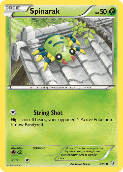 Spinarak Pokémon TCG card art