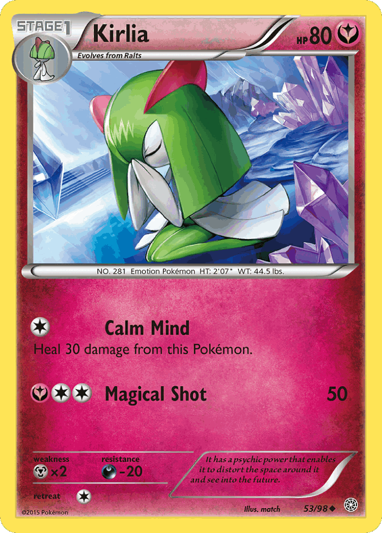Kirlia #53 from Ancient Origins - Uncommon - Illustrated by match