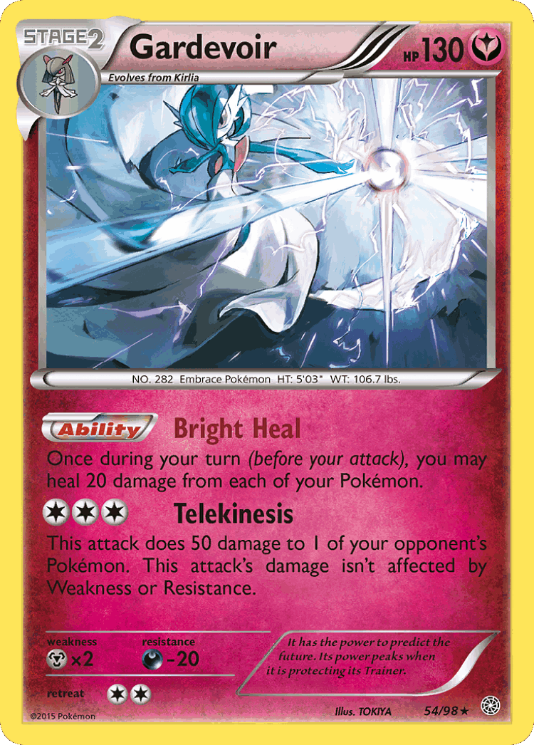 Gardevoir #54 from Ancient Origins - Rare Holo - Illustrated by TOKIYA