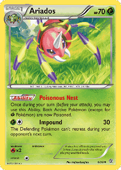 Ariados Pokémon TCG card art