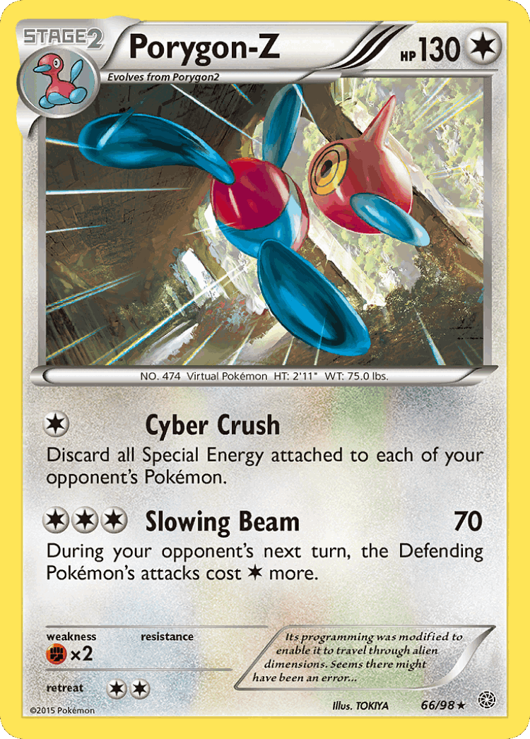 Porygon-Z #66 from Ancient Origins - Rare - Illustrated by TOKIYA