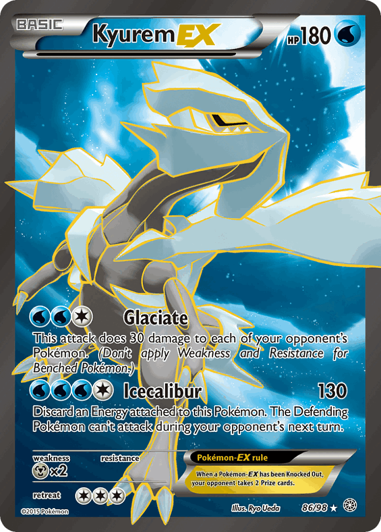 Kyurem-EX #86 from Ancient Origins - Rare Ultra - Illustrated by Ryo Ueda