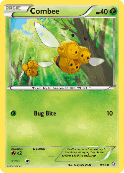 Combee Pokémon TCG card art