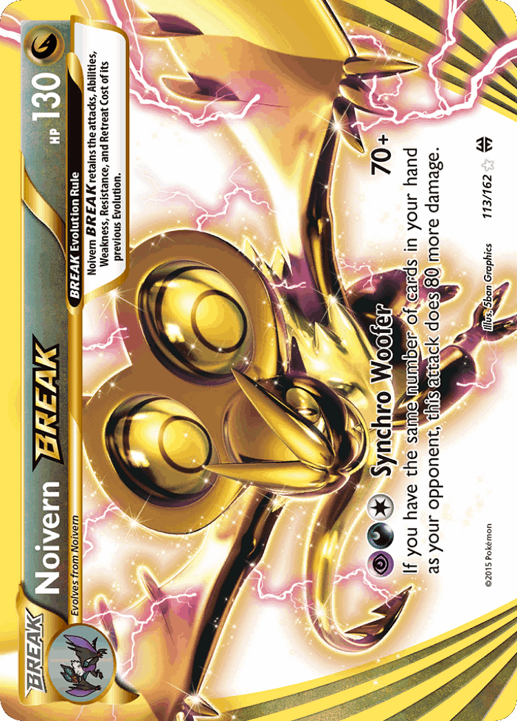 Noivern BREAK #113 from BREAKthrough - Rare BREAK - Illustrated by 5ban Graphics