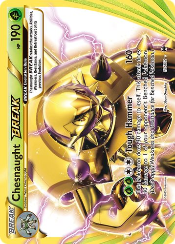 Chesnaught BREAK Pokémon TCG card art