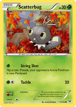 Scatterbug Pokémon TCG card art