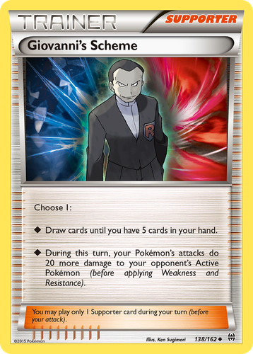 Giovanni's Scheme #138 from BREAKthrough - Uncommon - Illustrated by Ken Sugimori