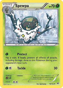 Spewpa Pokémon TCG card art